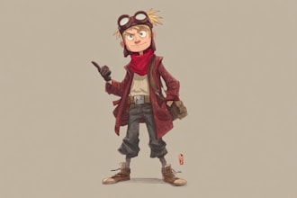 superhero character for comics