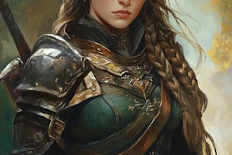 fantasy dnd character illustration