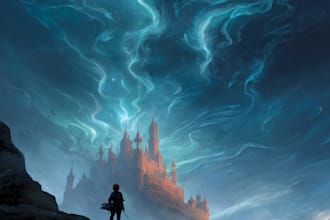 fantasy book cover ebook cover, book cover illustration
