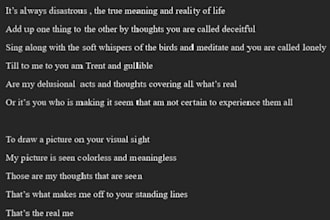 write original poetry for any genre or emotion