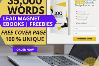 35,000 words lead magnet, ebook, freebie for your website