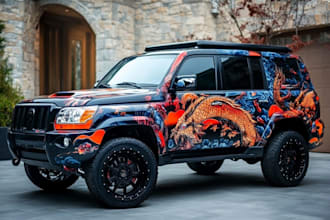 build vehicle wrap design, custom livery for fivem ems