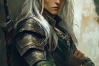 fantasy dnd character illustration