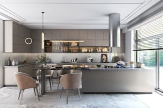 create photorealistic 3d kitchen renders