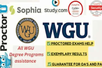 ged, lsats, toefl, wgu, hesi, and straighterline proctored
