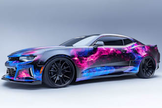 design luxury supercar livery and premium vehicle wrap