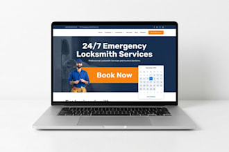 develop a professional locksmith website with online booking