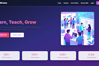 build a modern responsive full stack website