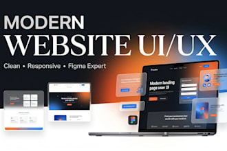 design modern website UI UX design in figma