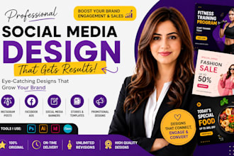 design modern instagram posts and banners