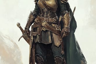 fantasy dnd character illustration
