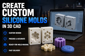 create custom silicone molds in 3d cad