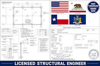 do structural engineering and licensed pe stamp for ca, tx, new york, and ohio