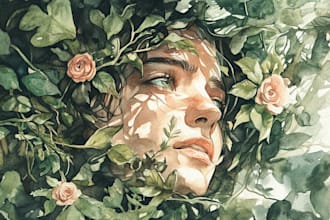 do a watercolor illustration