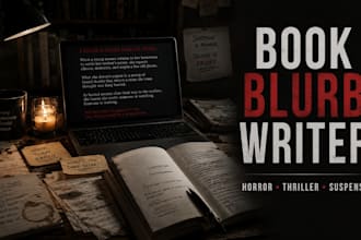 write or edit your horror thriller book blurb