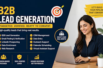 be your b2b lead generation, VA, and linkedin outreach expert