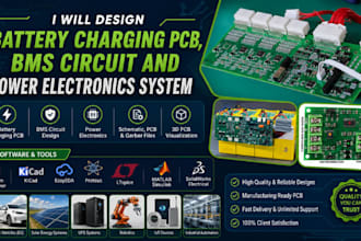 design battery charging pcb, bms circuit and power electronics system