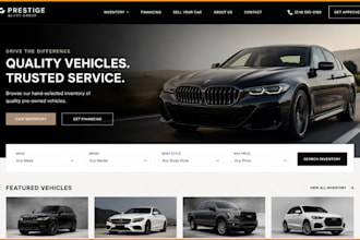 design showit car dealersip website auto sales vehicle listing website