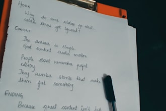 write engaging youtube scripts and content ideas