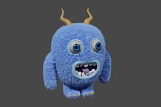 create 3d monsters robots and stylized characters for roblox