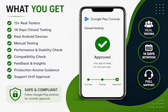 provide real testers for google play closed testing
