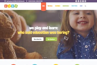 build squarespace preschool website daycare nursery elearning website