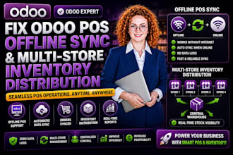 fix odoo pos offline sync and multi store inventory distribution