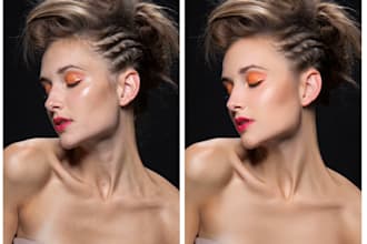 professional wedding and portrait photo retouching