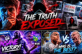 make you a highly engaging youtube thumbnail
