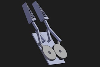 2d autocad drawing, solidworks 3d modeling assignments and projects