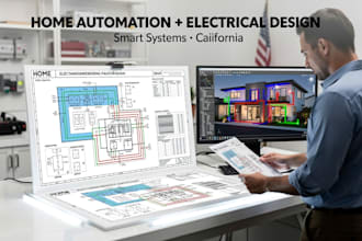 draft california home automation and electrical drawings