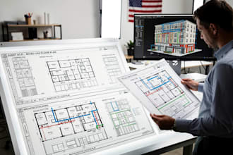 prepare USA mixed use commercial and residential plans