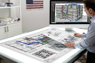 create houston apartment permit drawings and hvac layouts