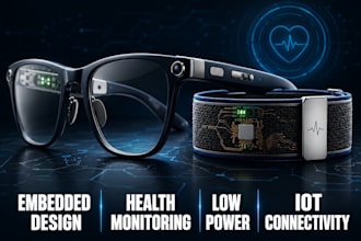 wearable health device smart glass, cloth pcb, band tracker esp32 sensor