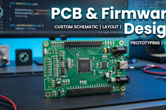 design pcb, embedded system, and firmware