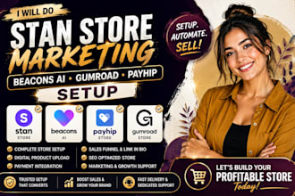l do stan store marketing beacons ai gumroad payhip setup