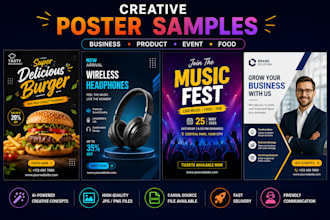 design ai social media posts, flyers and posters