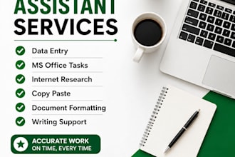 virtual assistant, ms office and writing tasks