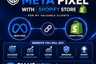 professionally setup meta pixel for shopify