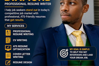 write a professional ats compliant resume and cover letter