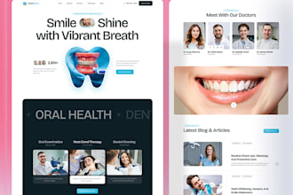 design or redesign medical, dental, therapy, and healthcare websites
