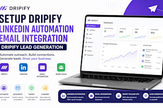 setup dripify linkedin automation email integration dripify lead generation