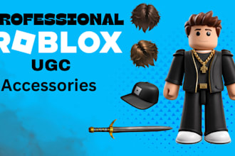 create a professional roblox ugc accessories for you