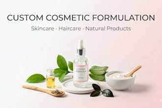 create a custom cosmetic formulation for skincare and beauty products
