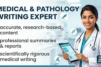 create medical and pathology writing
