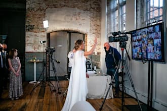 officiate your online christian wedding ceremony with witnesses and certificate