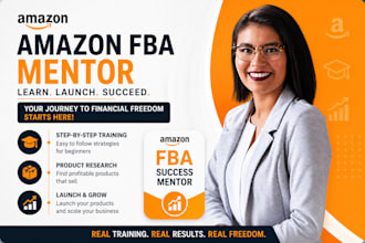 be your amazon fba consultant business coach and mentor