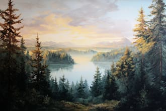 landscape oil painting art