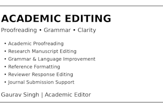 edit and proofread your research paper for journal submission