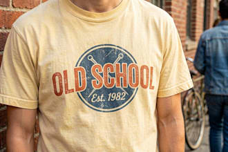 create modern and trendy tshirt design for your brand